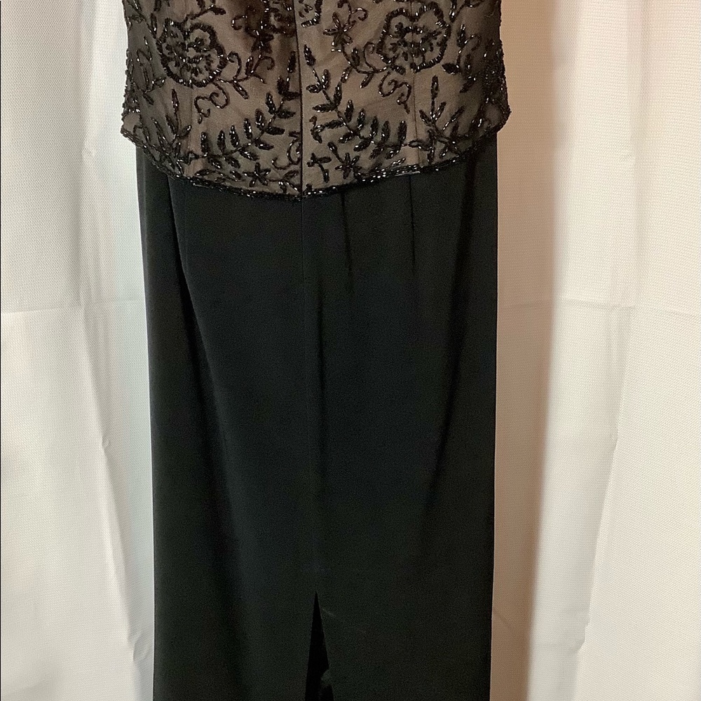 Montage by Mon Cheri Black Beaded Evening Gown - Picture 5 of 13